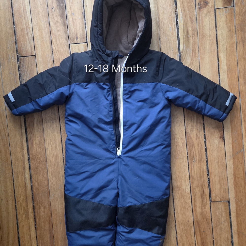 Kids Blue and Black Hooded Jacket